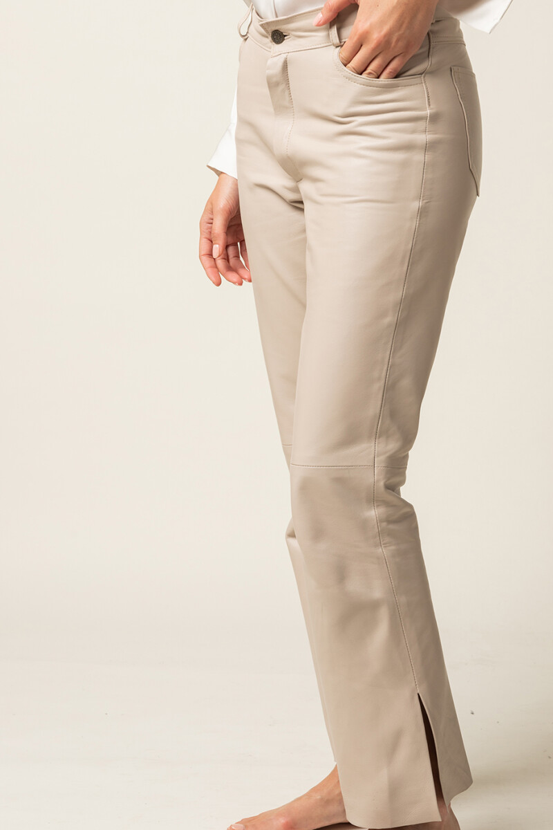 Pantalón de cuero Visón