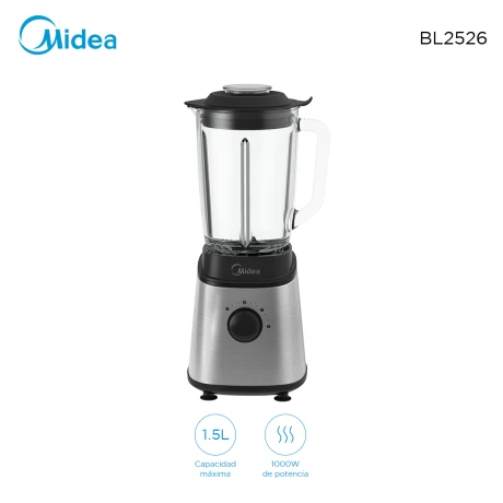 Licuadora Midea 1,5L Jarra de cristal BL2526 001