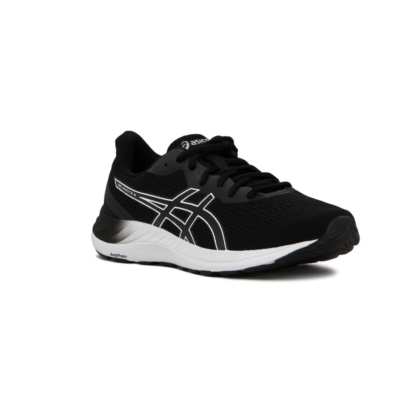 Asics Gel-Excite 8- Hombre Negro-Blanco