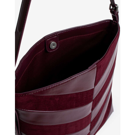 Cartera Formato Saca Texturada Rojo Burdeaux