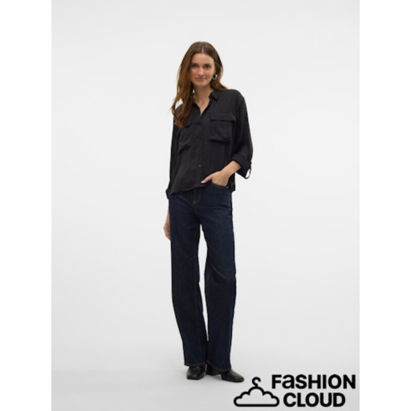 VMFABIANA LS SHIRT VMA NOOS BLACK