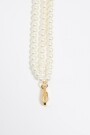 COLLAR PERLAS Y CORAZONES Oro