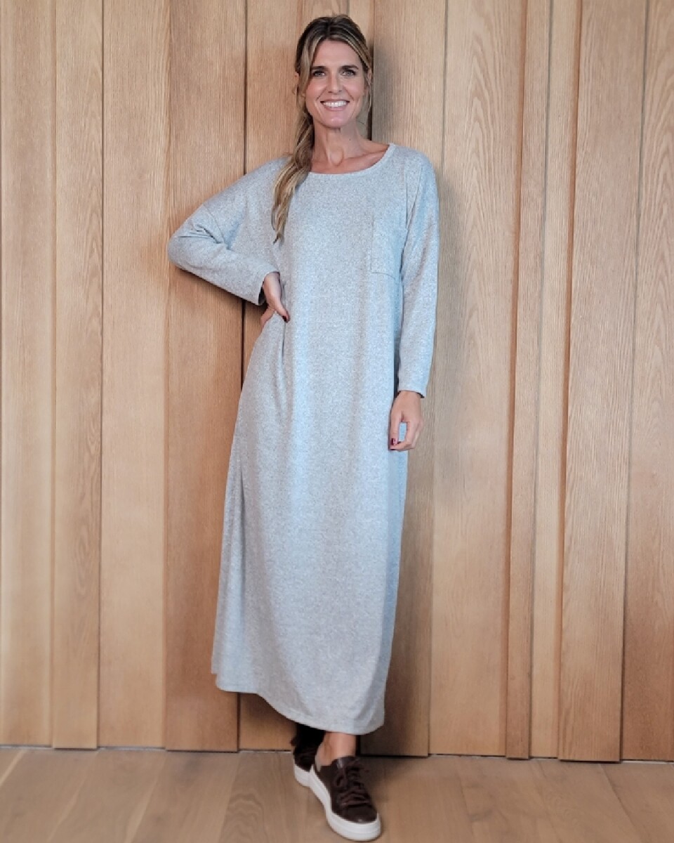 Vestido Jacinta - Gris Melange 