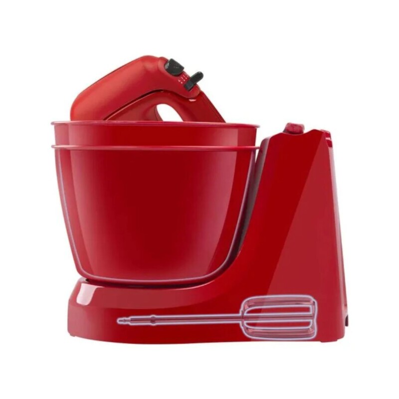 Mini Batidora Arno | 4 velocidades + Pulsar | Con 2 bowls de 4 Lts. | Color roja. Mini Batidora Arno | 4 velocidades + Pulsar | Con 2 bowls de 4 Lts. | Color roja.