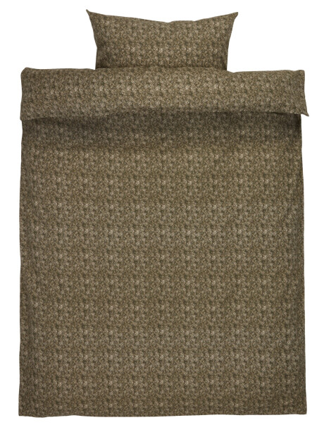 Juego funda nórdica franela ROSA 155x220 oliva Juego funda nórdica franela ROSA 155x220 oliva