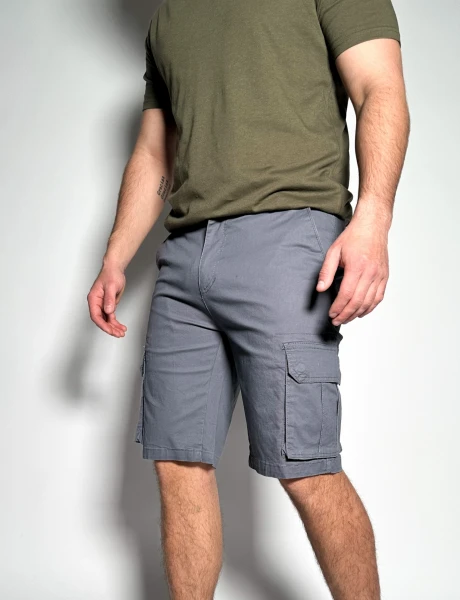 Bermuda cargo de gabardina Nairobi Topo