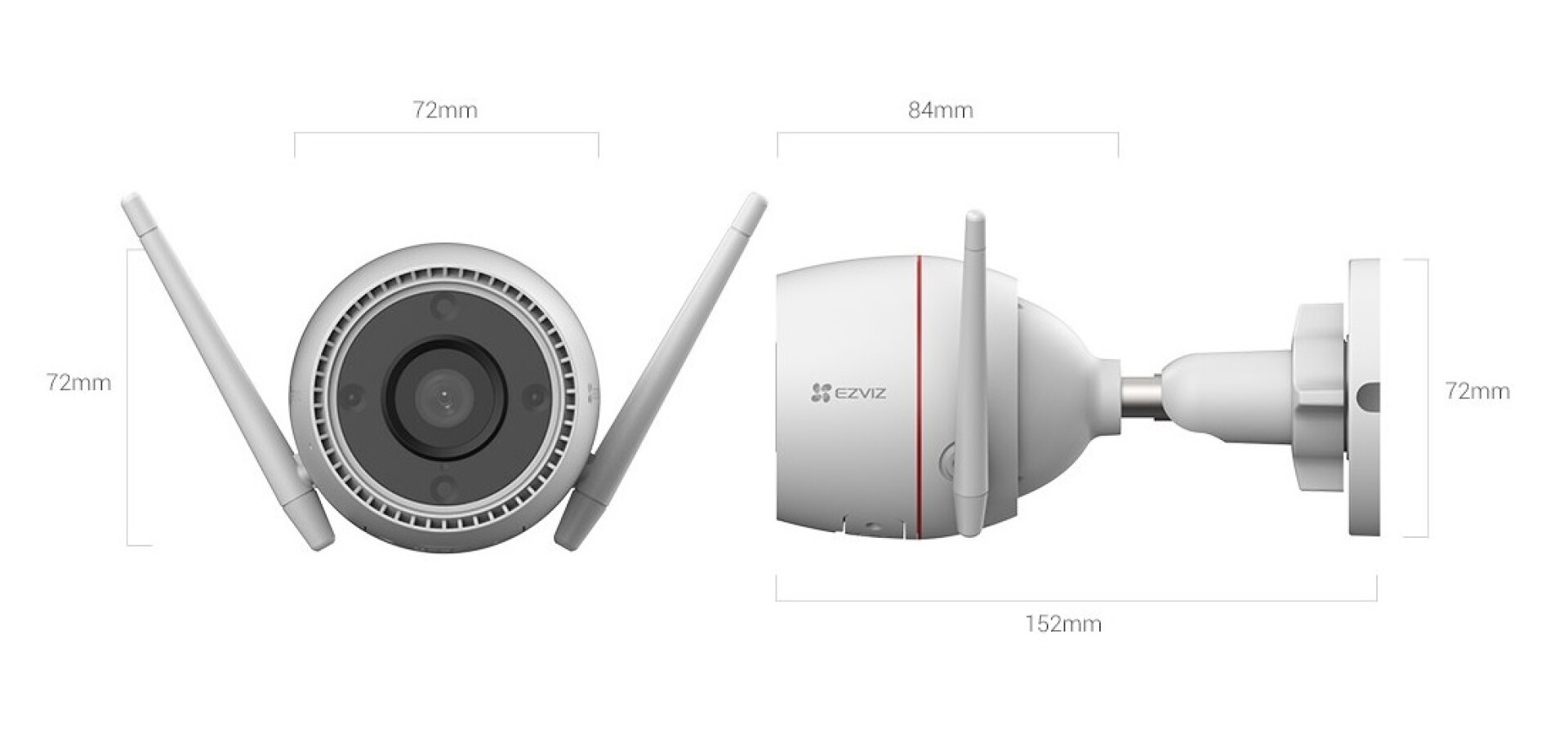 Camara Wifi Ezviz Cs H C Mp Universo Binario