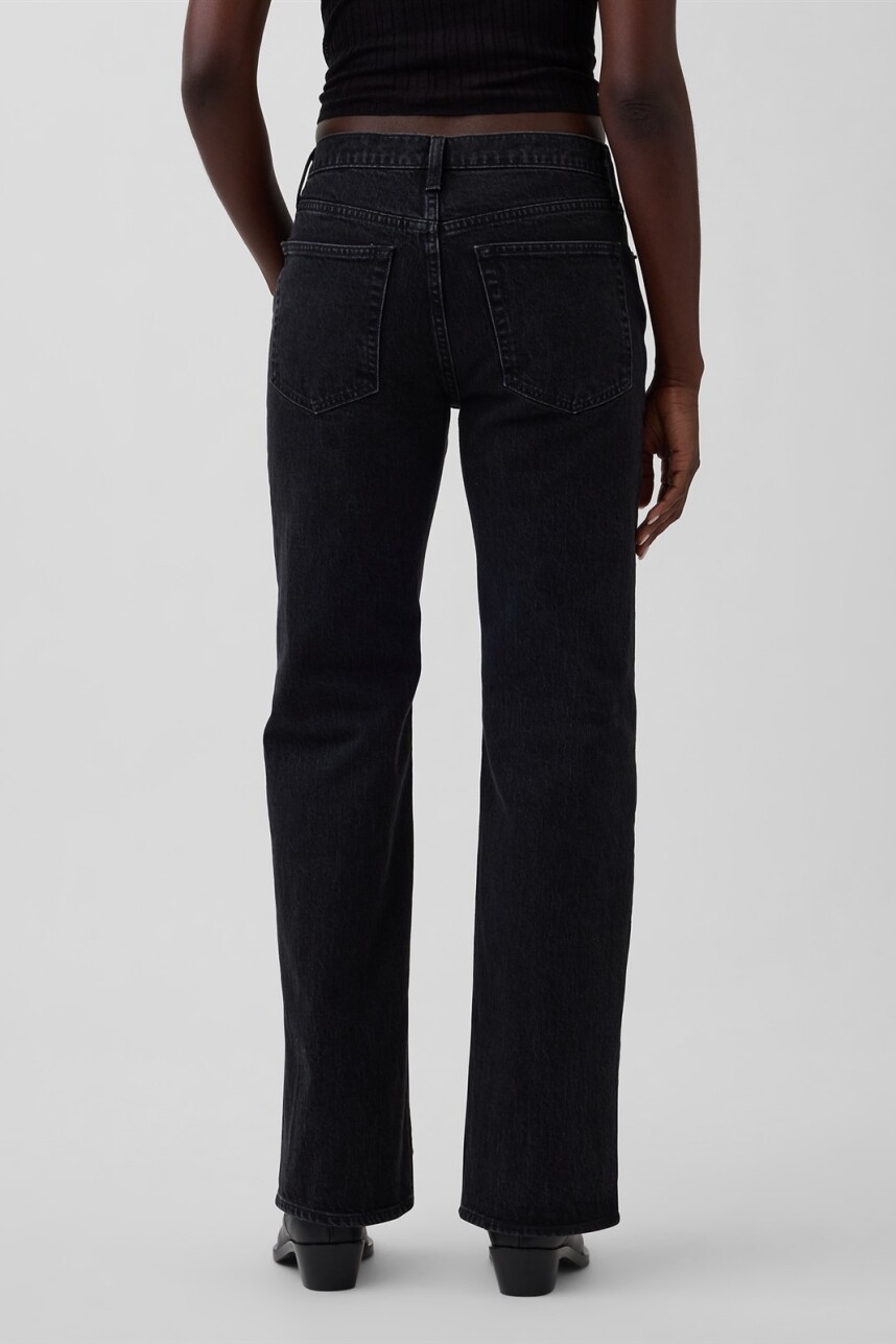 Jean Relaxed Straight Mujer Black Ellis