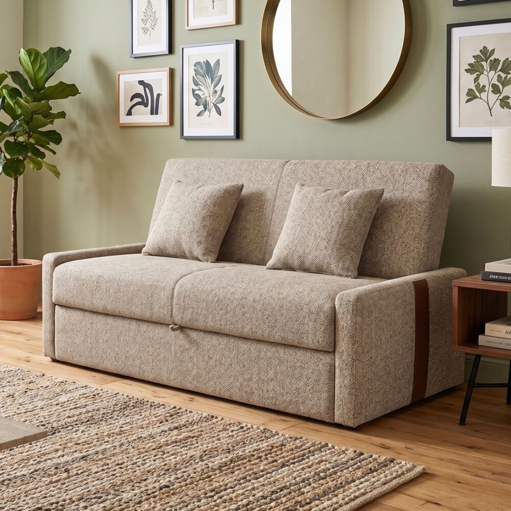 Sofa Cama Charlotte Marrón Claro