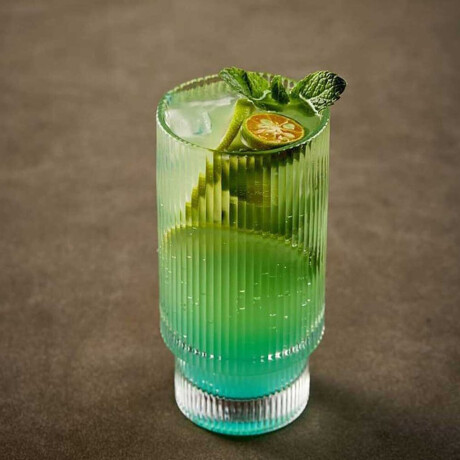 Set X6 Vasos Line 380Ml para Agua Refresco Bebidas en Vidrio Transparente