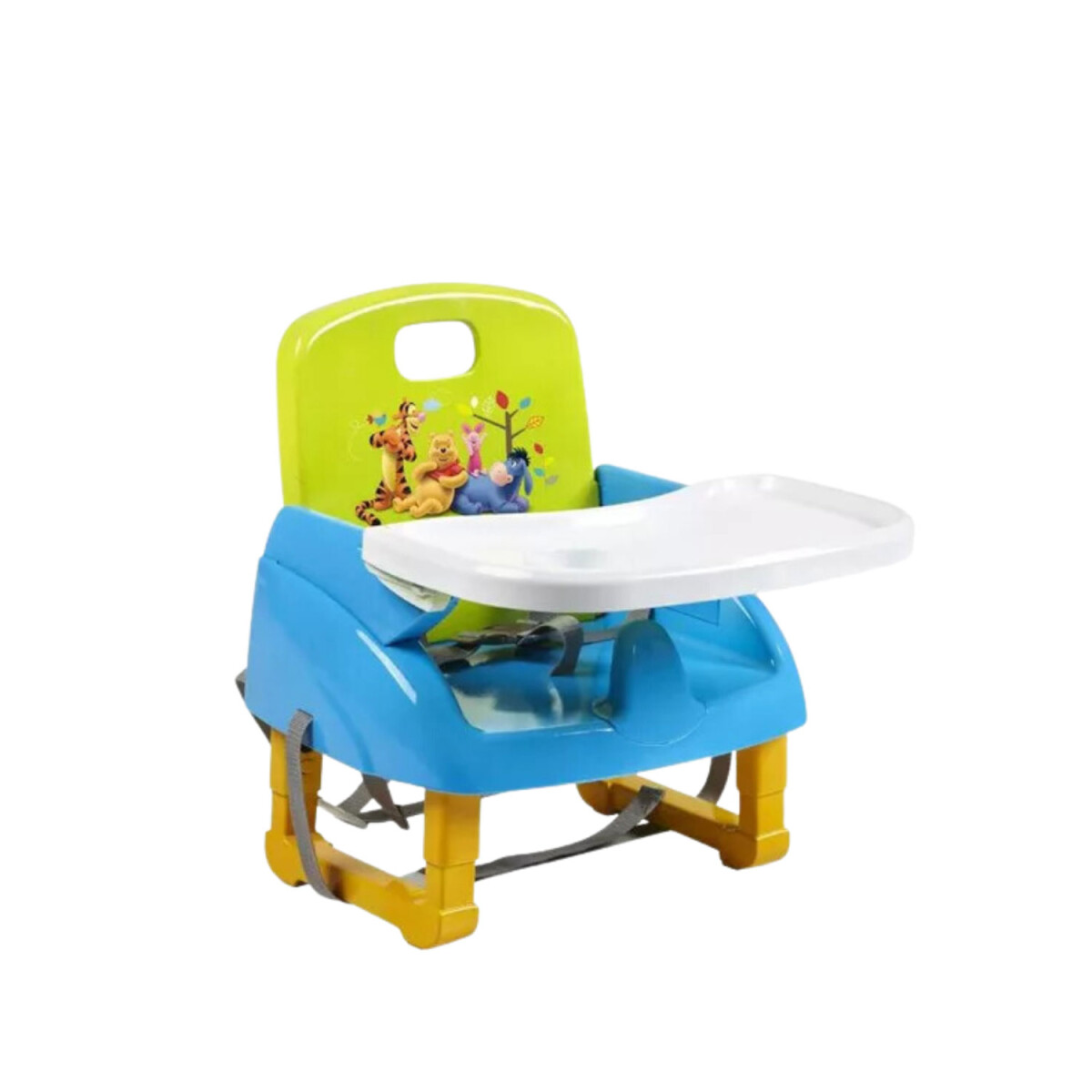 Silla de comer plegable portátil para bebés - Amarillo 