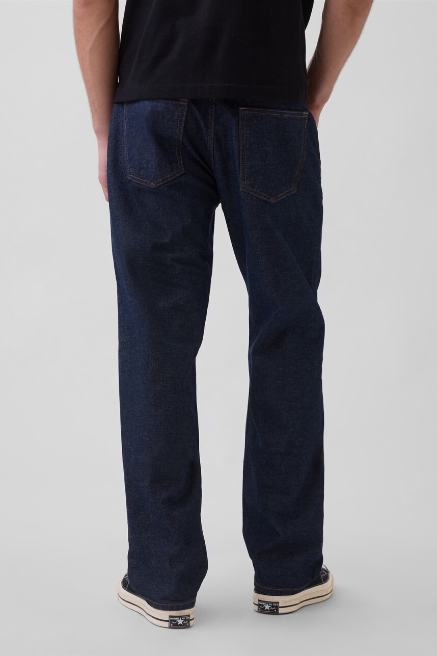 Jean Relaxed Straight Hombre Dark Chambray