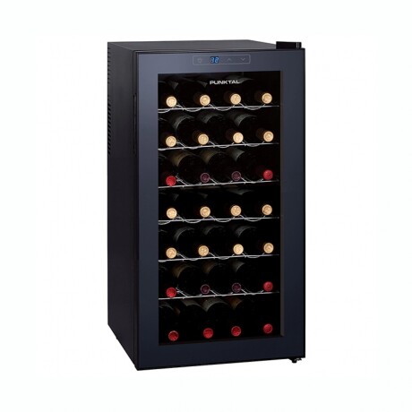 Enfriador De Vino PUNKTAL 70W Capacidad 28 Botellas Enfriador De Vino PUNKTAL 70W Capacidad 28 Botellas