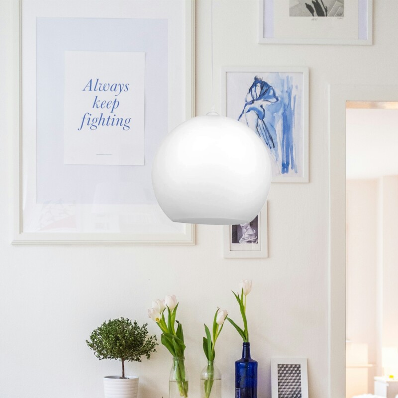 COLGANTE WALLAS BIG Luminaria Colgante Wallas Big Blanca ø 40 cm