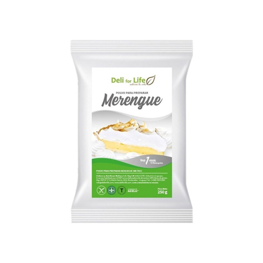 Polvo para preparar Merengue Deli For Life 250g Polvo para preparar Merengue Deli For Life 250g