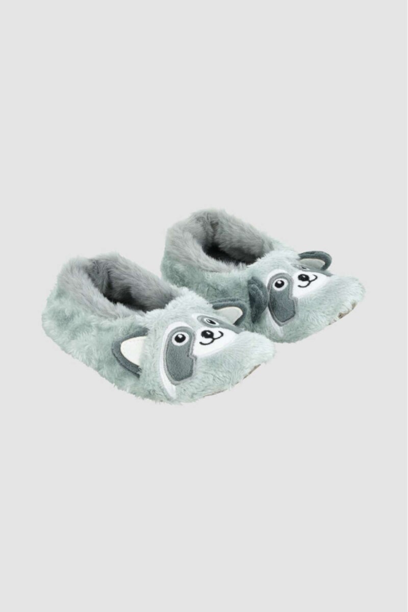 Pantufla face inv26 - Gris melange 