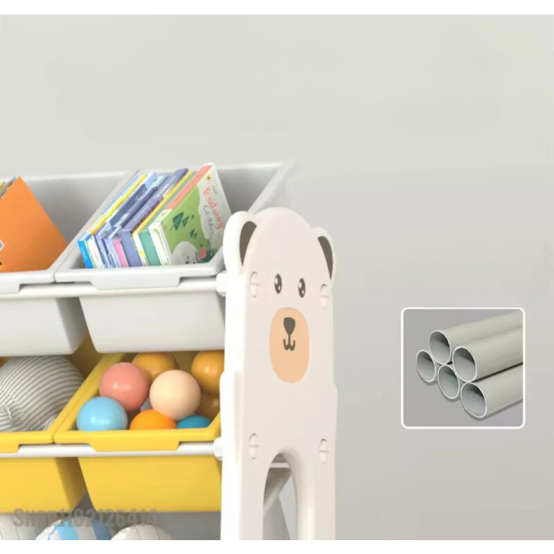 Organizador Plástico 10 Reparticiones Con Diseño P/niños Blanco