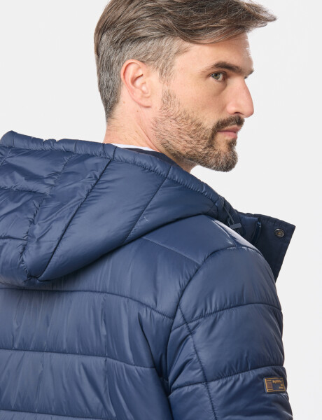 CAMPERA REVERSIBLE CAPITONEADA Azul