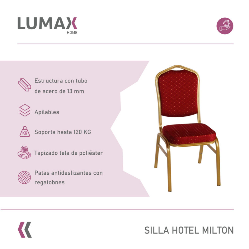 Silla Hotel Milton Rojo