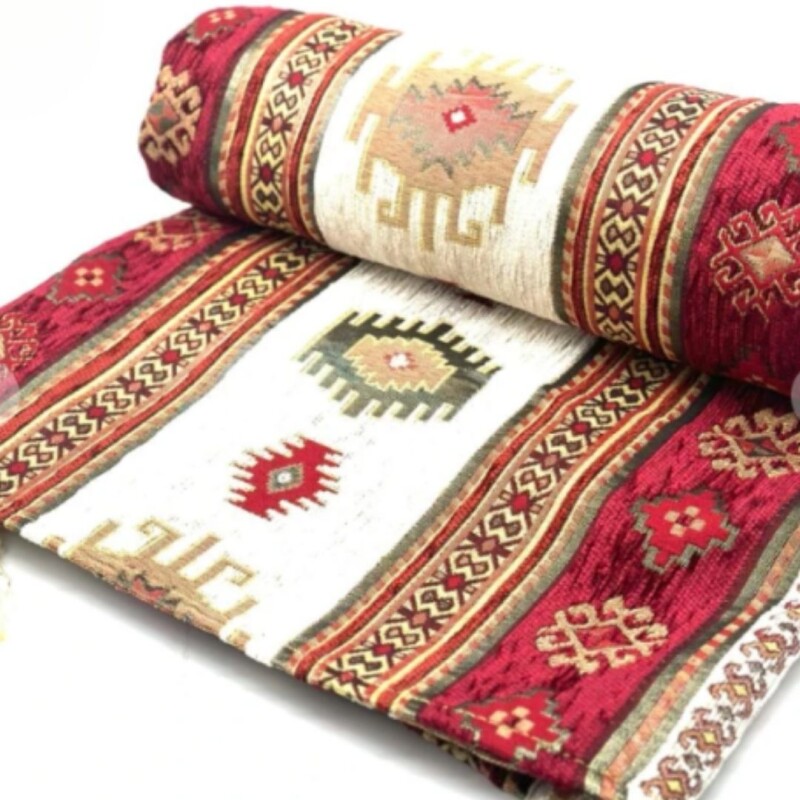 Manton Bursa 1,40x1,40 Rojo y blanco