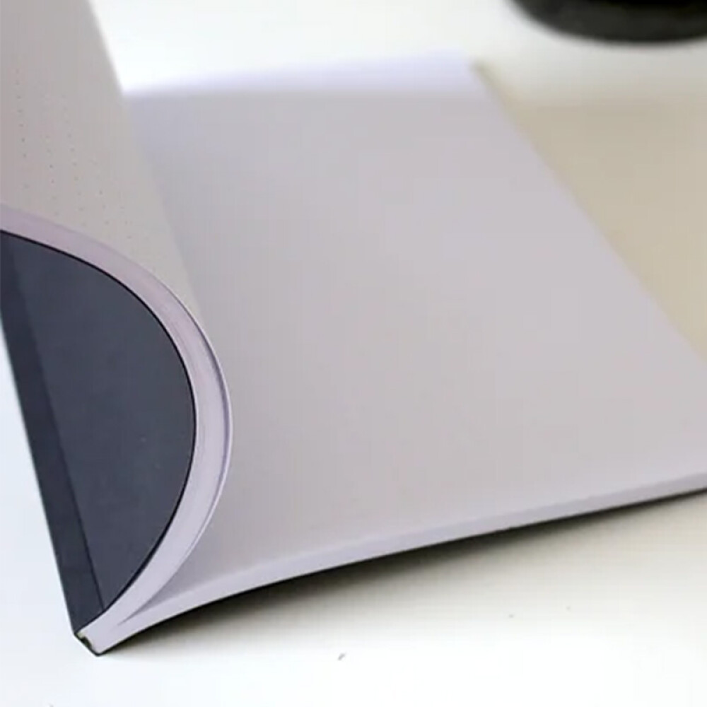 Cuaderno notas, ideas y datos. Hojas con puntos