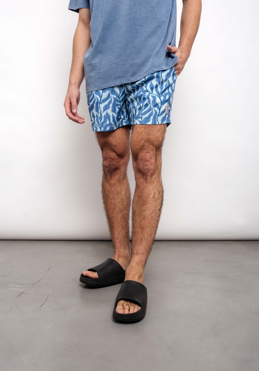 Short de baño Silvestre - Celeste 