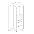 MUEBLE PARA 1 MICROONDAS MODELO ATENA Mueble Para 1 Microondas Modelo Atena
