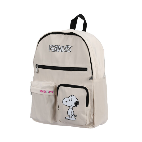 Mochila Snoopy beige