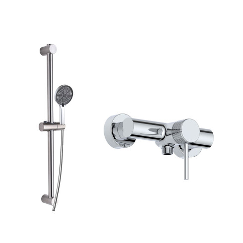 Griferia De Ducha Exterior Aqualia Con Barra Incl Telefono Y Flex 000