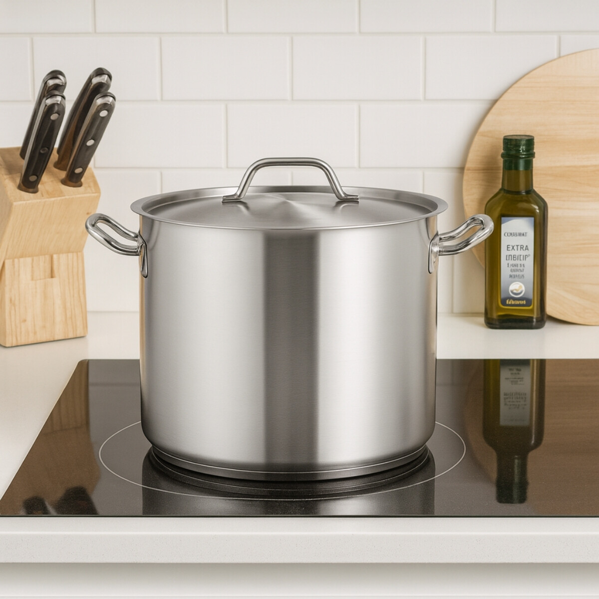 Olla 8.5 Litros 24 cm Acero Inoxidable Ozti 