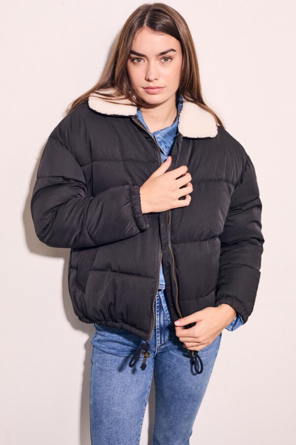 Campera Capitoneada Negro