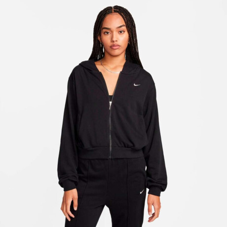 Abrigo Nike Sportswear Chill Terry de Mujer Negro