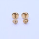 Caravanas oro 18k y zafiros engarce inglés. Caravanas oro 18k y zafiros engarce inglés.