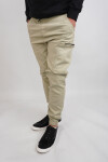 Pantalon cargo Crema