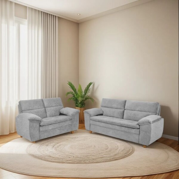SOFA 3 + 2 CUERPOS FERRARI - CINZA URBANO SOFA 3 + 2 CUERPOS FERRARI - CINZA URBANO
