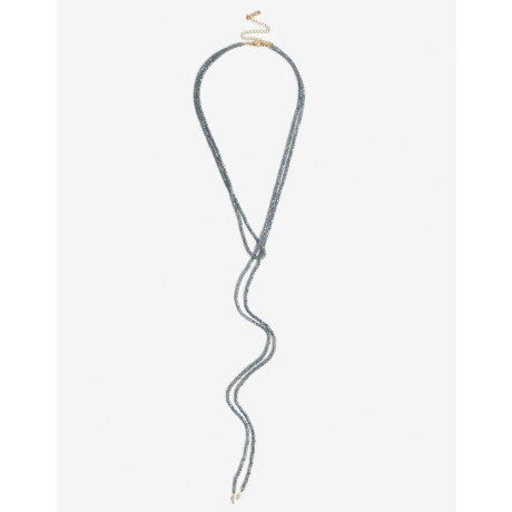 Collar Largo Y Beads Dorado