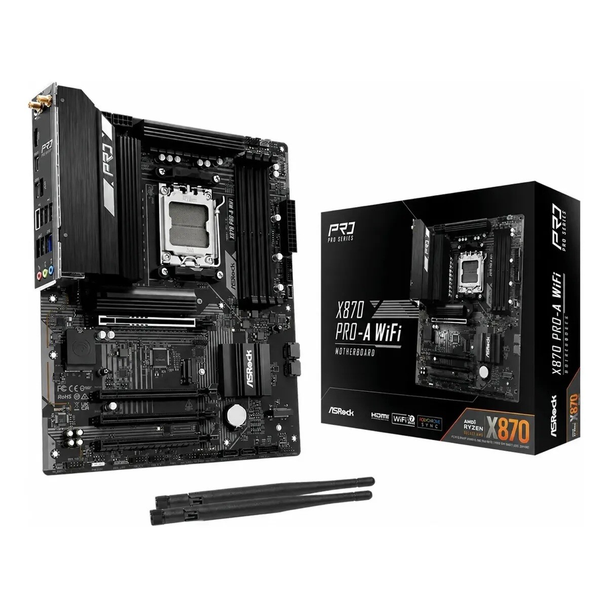 Motherboard X870 Pro-a Wifi Ddr5 Am5 - PLACA MADRE ASROCK X870 PRO-A WIFI 