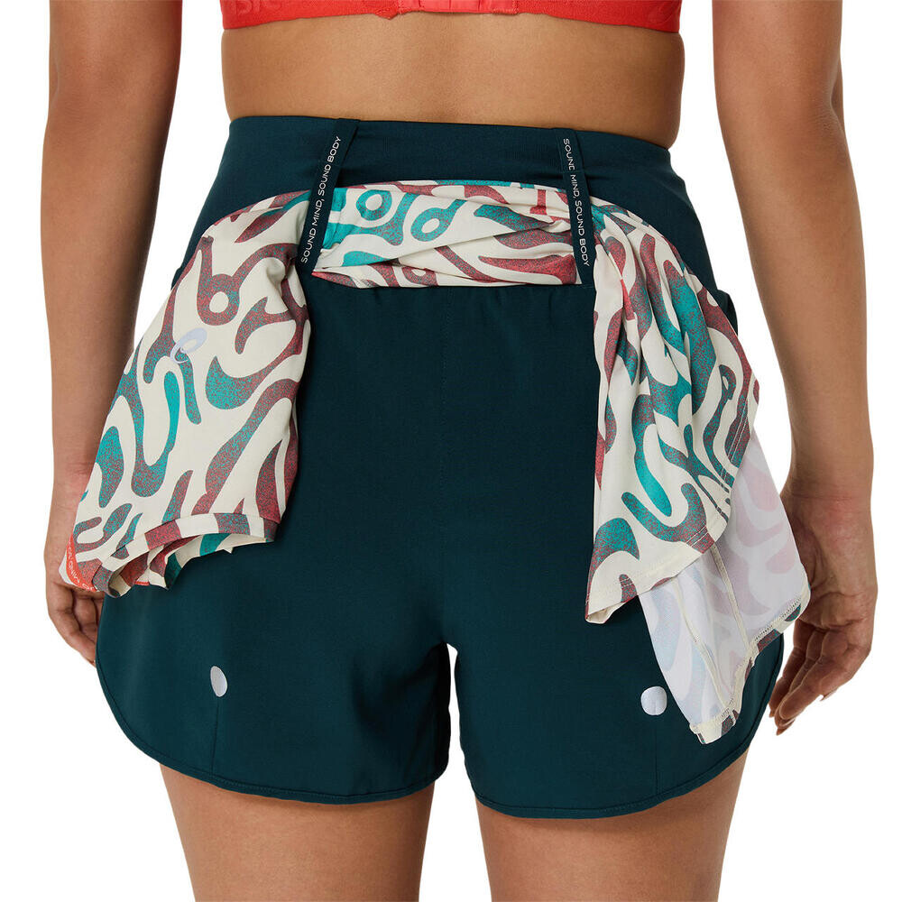 Road 3.5In Short - Mujer Saxon Green