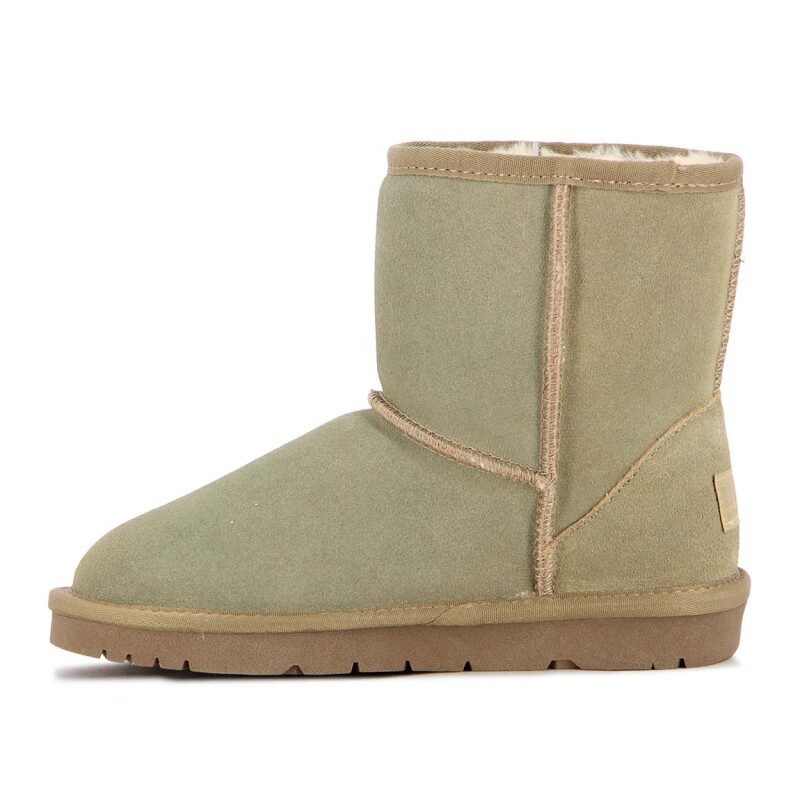 Country Pantubota T-alto / Cuero Suede / Water-resistant – Dama – Kaki Kaki