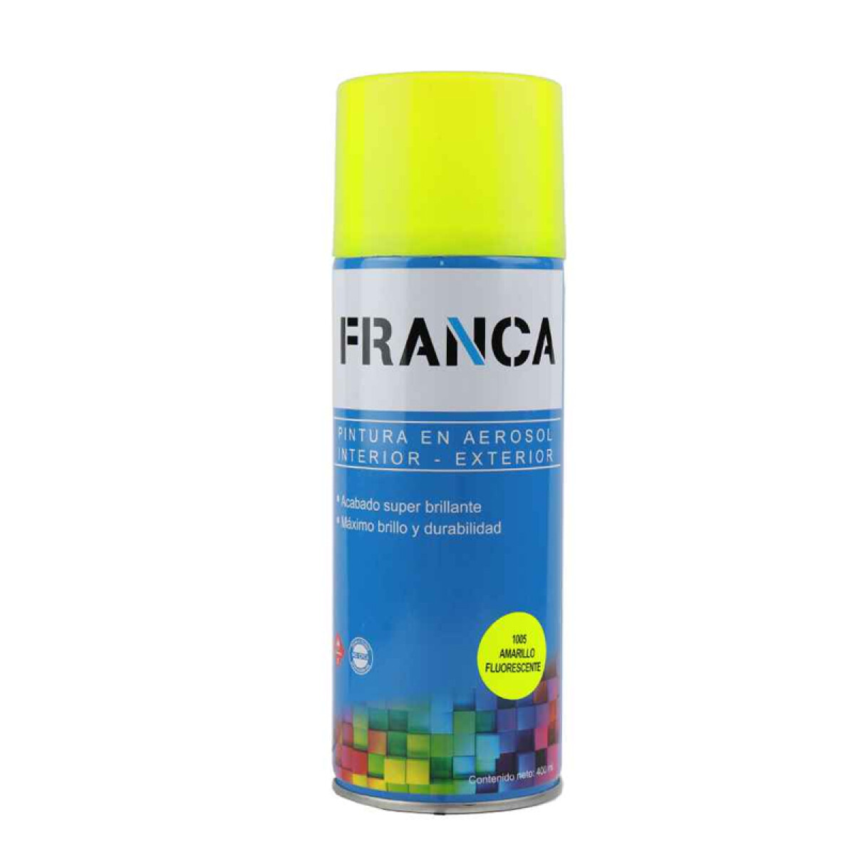 ESMALTE AEROSOL 400ML AMARILLO FLUORESCENTE REF.1005 FRANCA ++ - N/a 