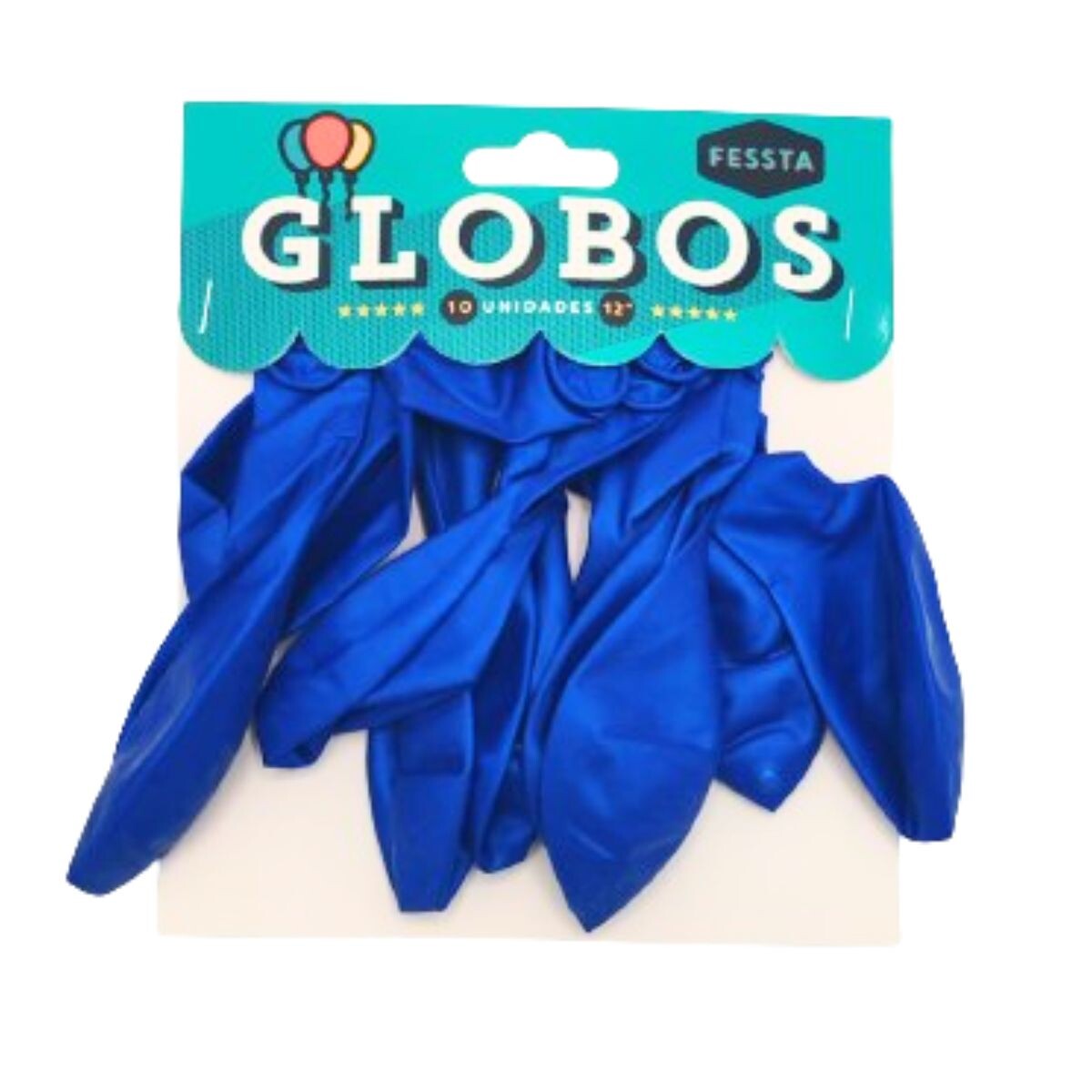 Globos de 12'' x 10 unidades Fessta - Azul 