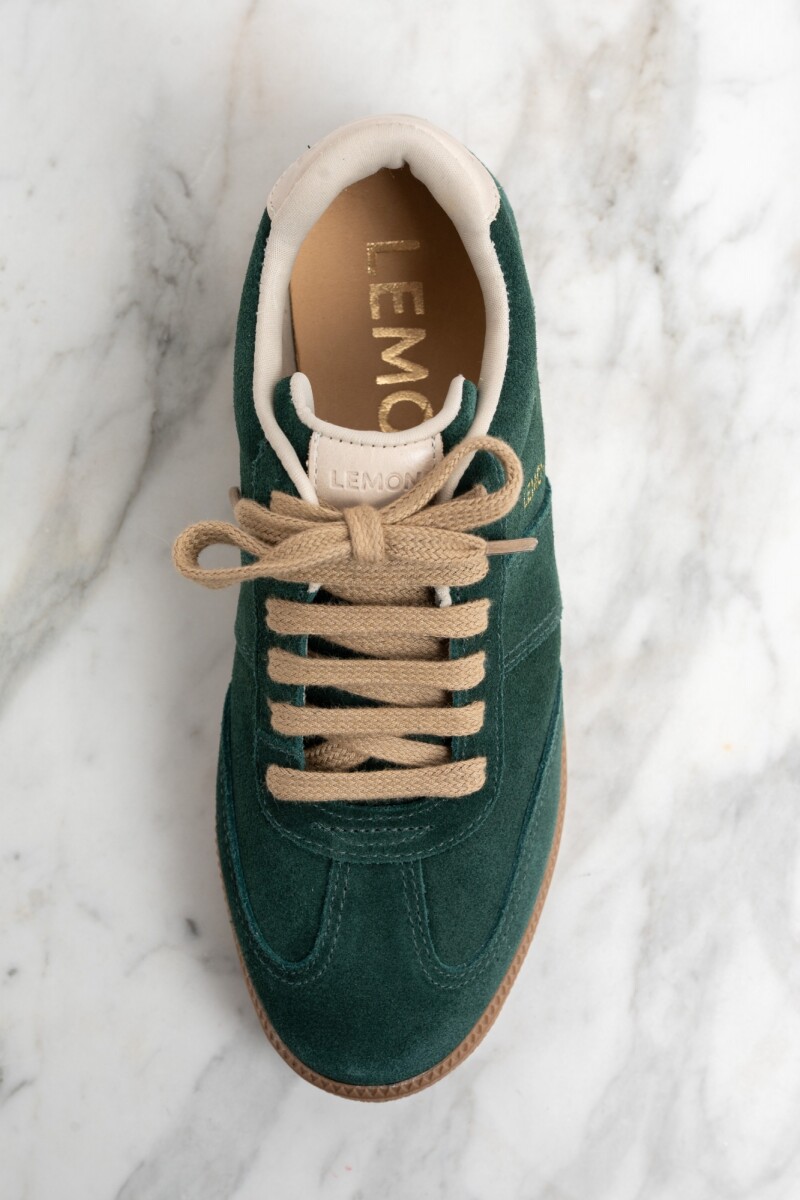 Zapatilla Gamuza Verde