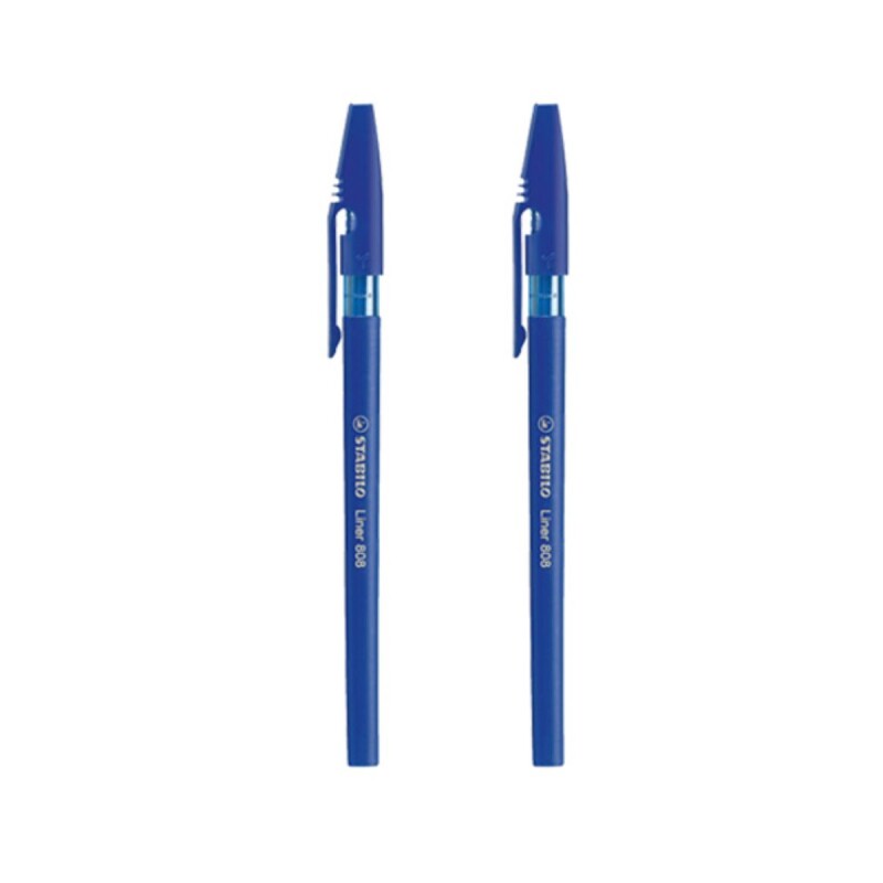 Set x2 Lapiceras Stabilo Liner AZUL