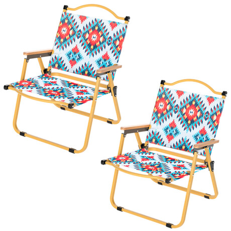 Set X2 Sillas Plegables Kermit Camping Jardín Playa Cpg006012-1