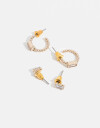 Aros Sets Strass Set De Aros Con Cubic Zirconia - Dorado