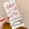Set De Broches Para Cabello Juvenil Estrella Rosa