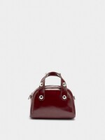 Bolso Tote Con Esferas burdeos