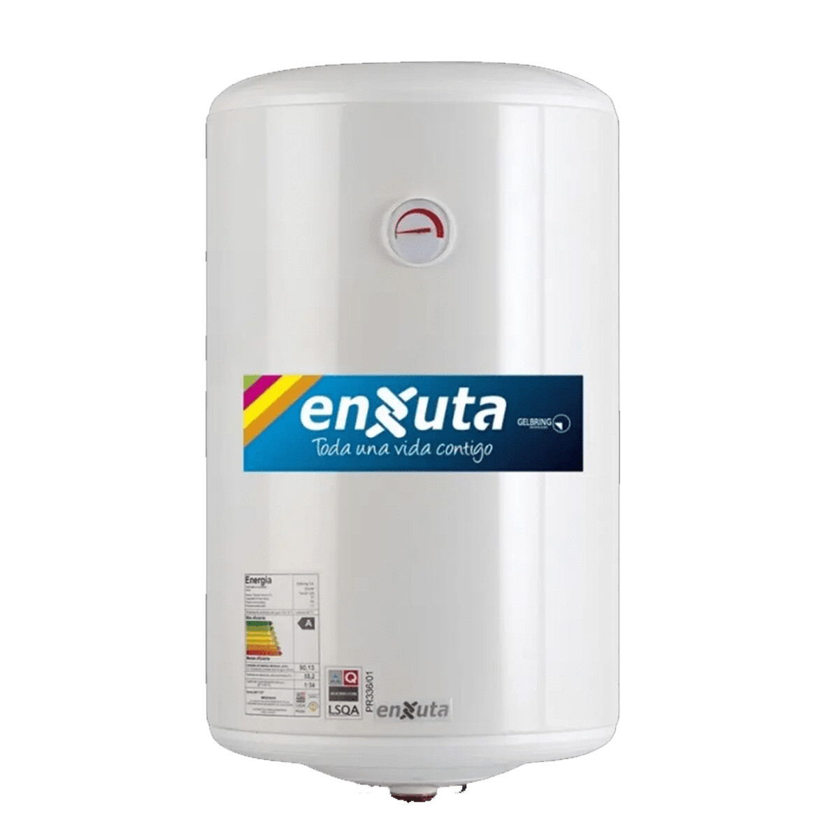 TERMOTANQUE DE ACERO 100 LITROS LÍNEA CILÍNDRICA ENXUTA 