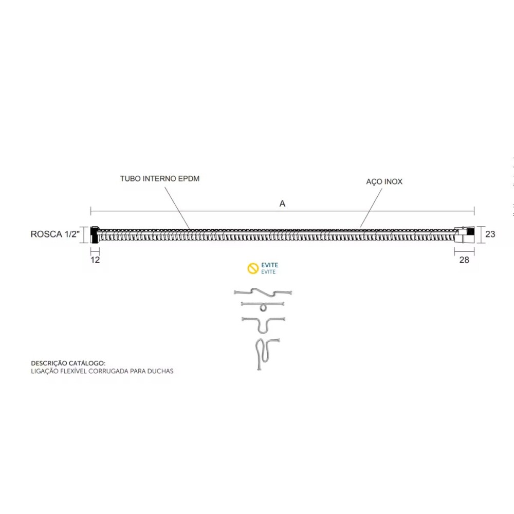 Flexible de acero inox para ducha en blíster 2,00 mt Blukit Flexible De Acero Inox Para Ducha En Blíster 2,00 Mt Blukit