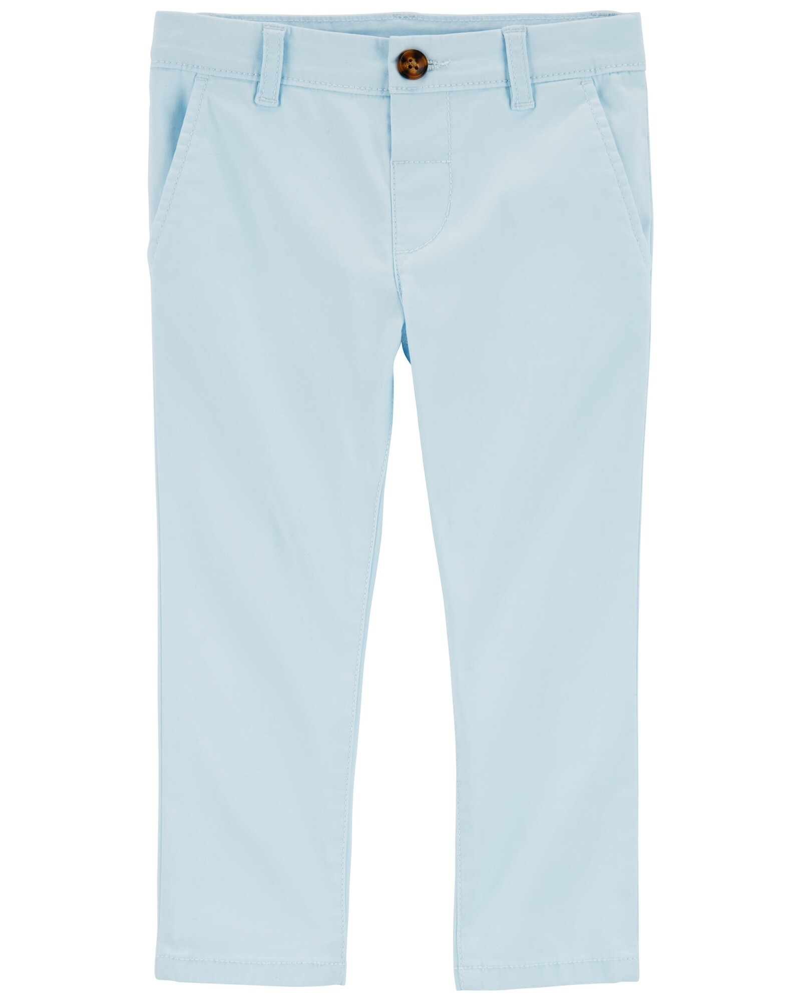 Pantalón de sarga, clásico, azul. Talles 2-5T Sin color